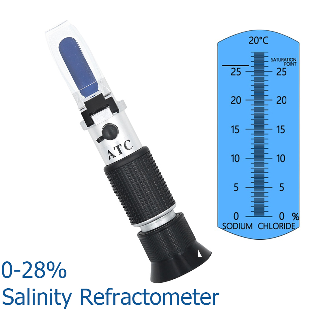 Refractometer Salinity - Refractómetro ATC medidor de salinidad de
