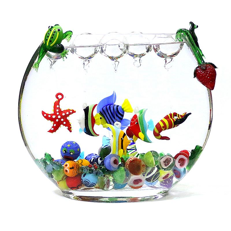 Marine Aquarium Europe - Vidrio flotante animal marino figura en