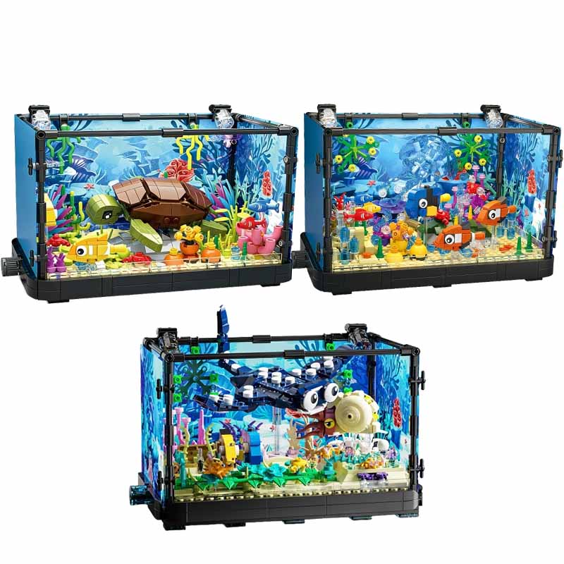 Marine Aquarium Kit - Juego de bloques de construcción para