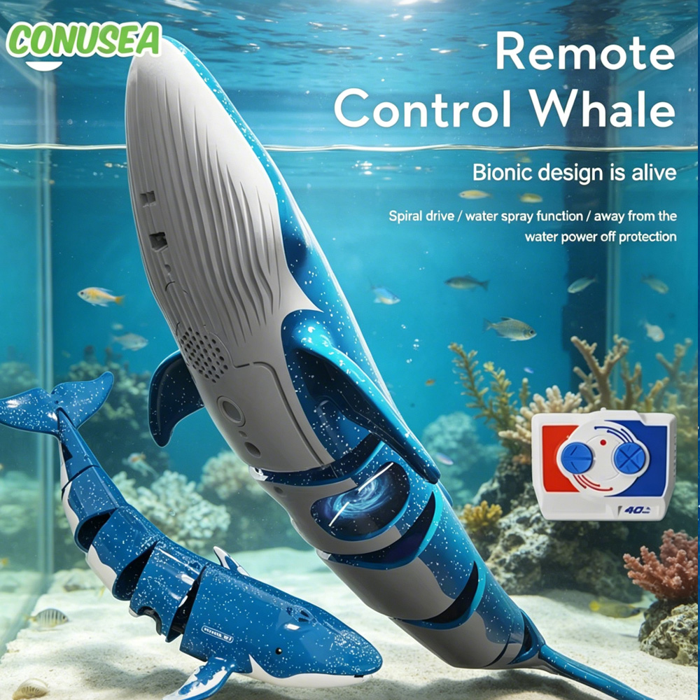 Marine Aquarium Hydrometer - Submarino RC con Control Remoto, Ballena