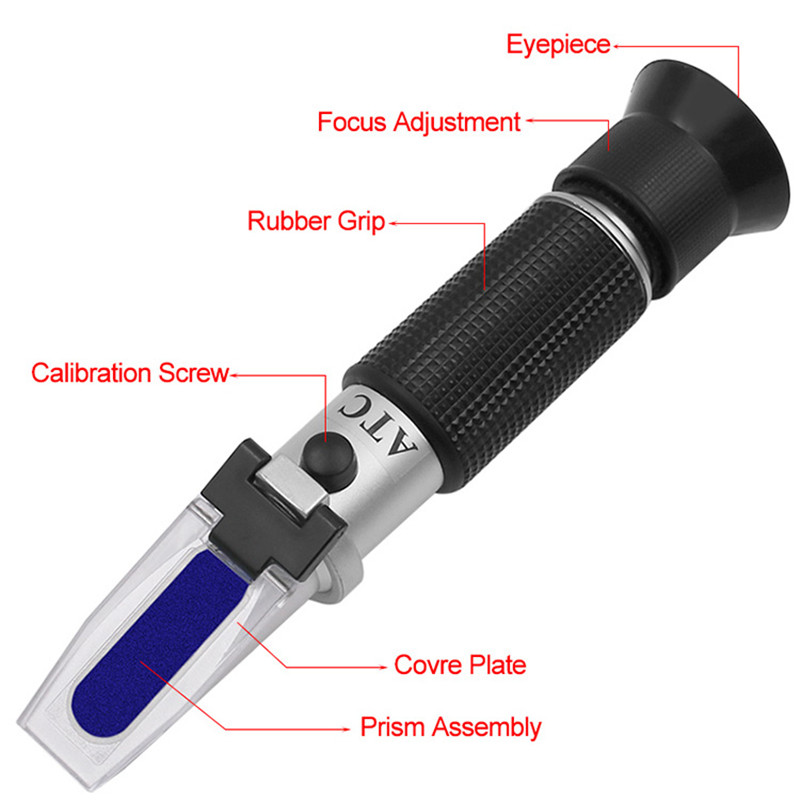 Refractómetro de azúcar Brix p - Refractometer Salinity reseña y precio
