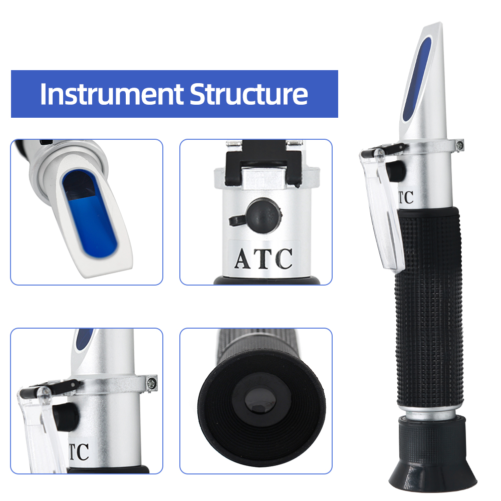 Refractómetro de azúcar Brix p - Refractometer Salinity reseña y precio