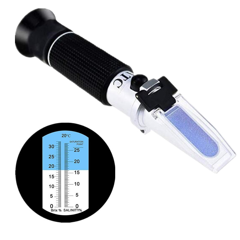 Refractómetro portátil 2 en 1  - Refractometer Salinity reseña y precio
