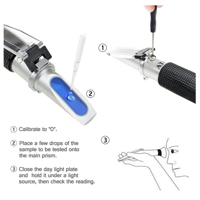 Refractómetro portátil 2 en 1  - Refractometer Salinity reseña y precio