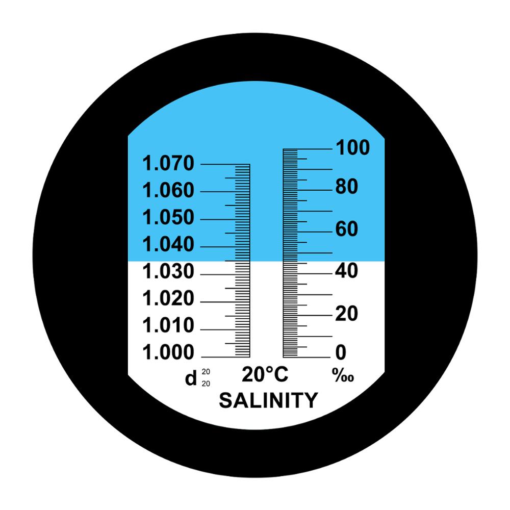 Probador de medidor portátil A - Refractometer Salinity reseña y precio