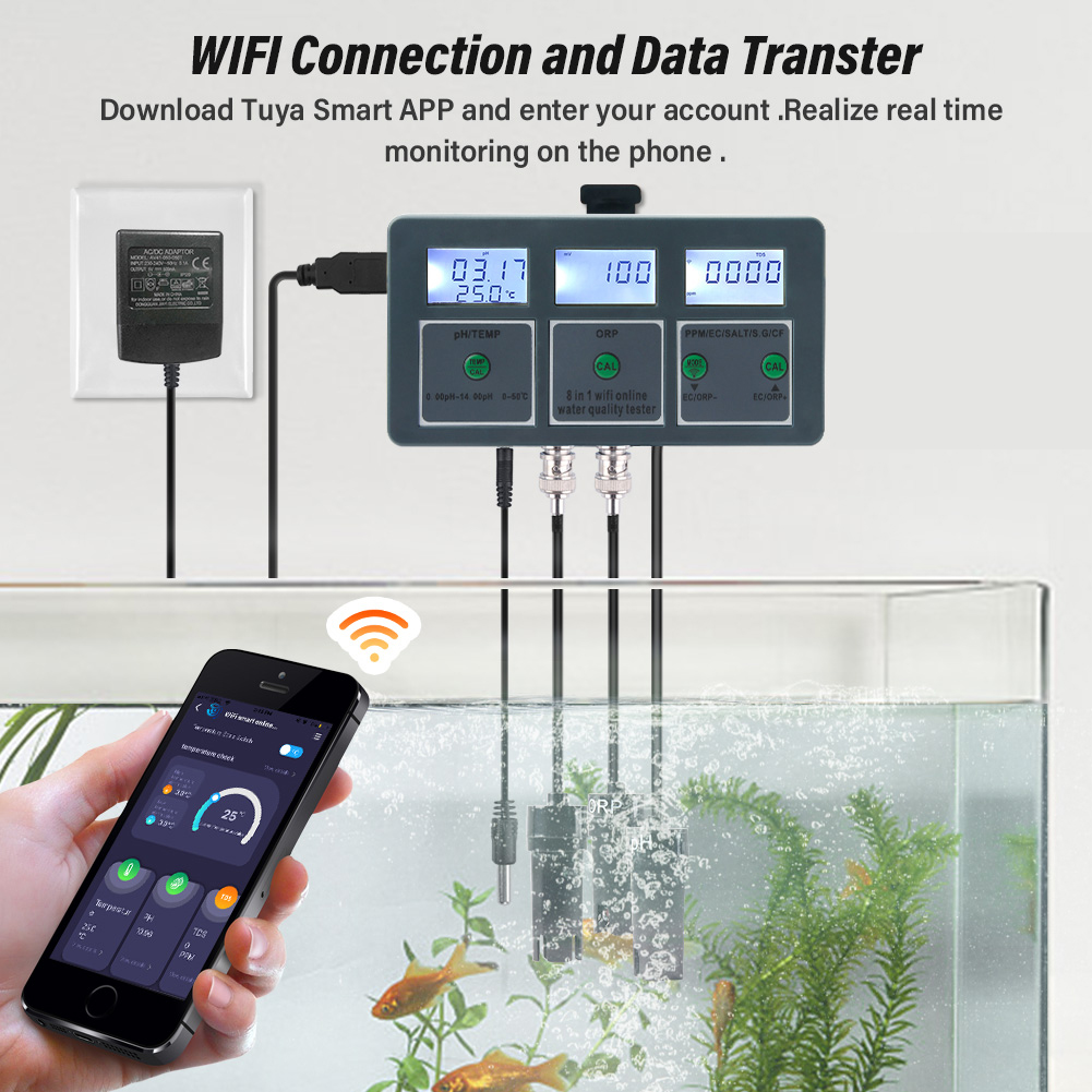 Medidor de Calidad del Agua pa - Marine Aquarium Water Analyzer reseña y precio