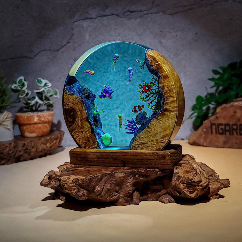 Lámpara de Mesa de Resina con  - Aquarium & Marine Museum reseña y precio