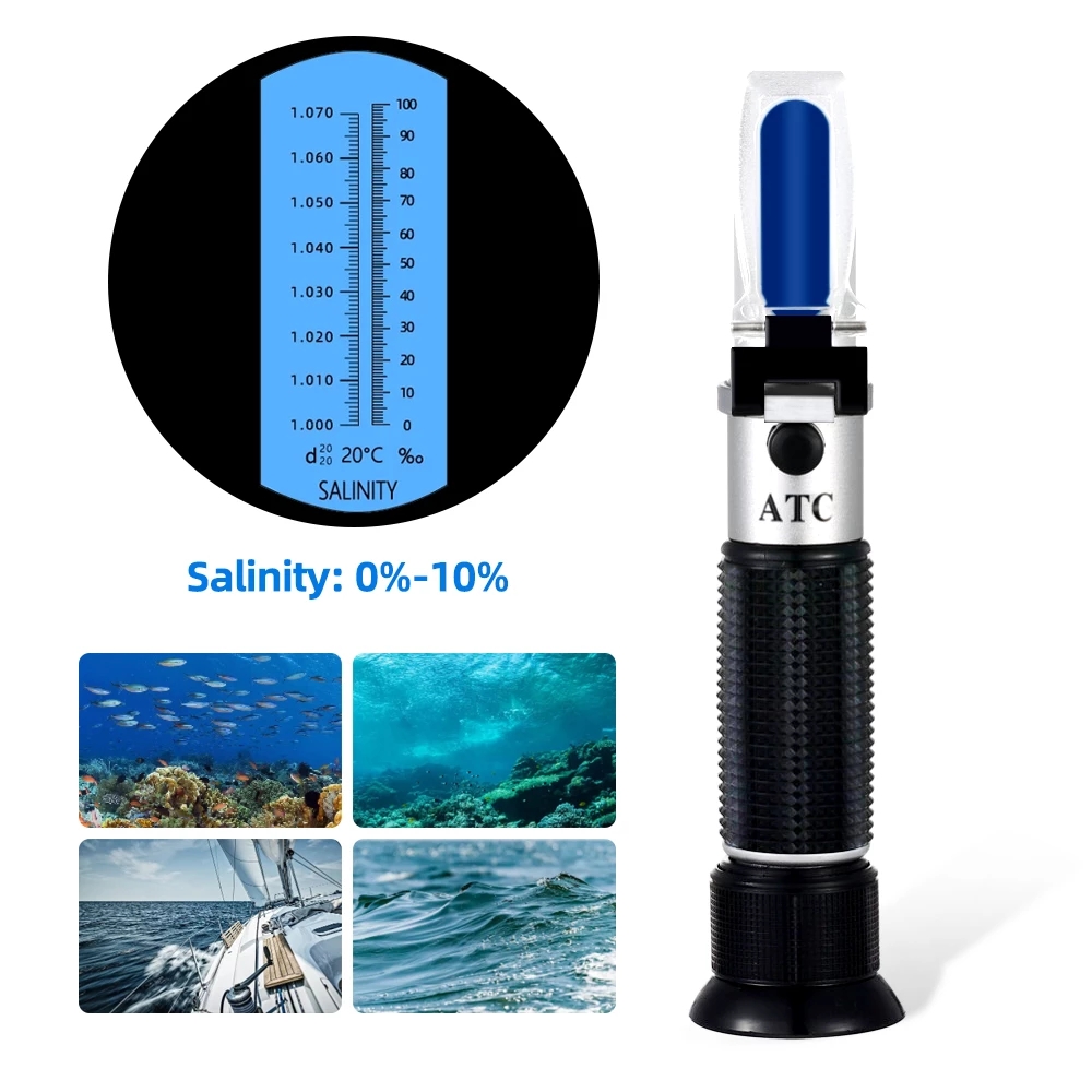 Refractómetro de salinidad 0-1 - Refractometer Salinity reseña y precio