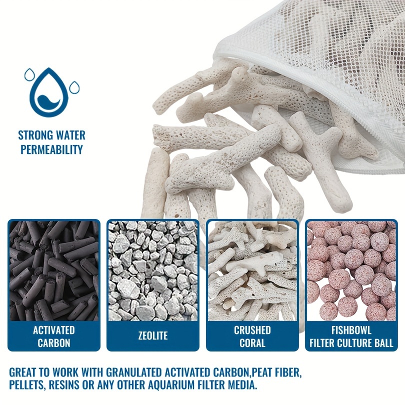 Bolsas de filtro con cremaller - Marine Aquarium Filter Media reseña y precio