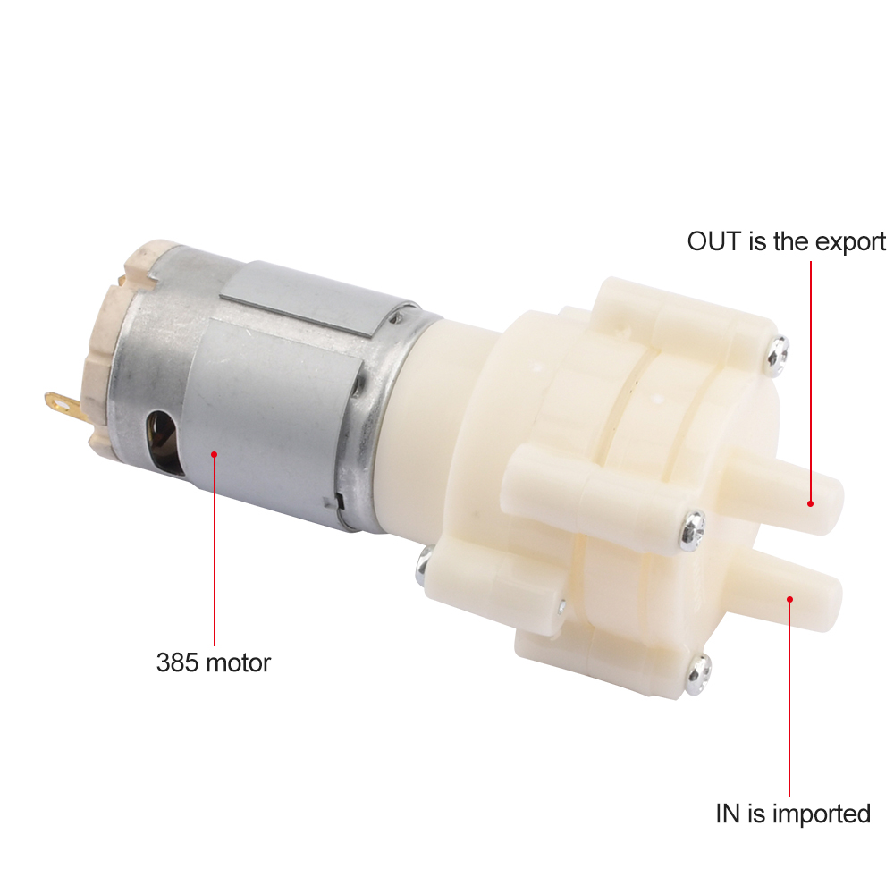 Bomba de agua R385 DC 6-12V, b - Marine Aquarium Hydrometer reseña y precio