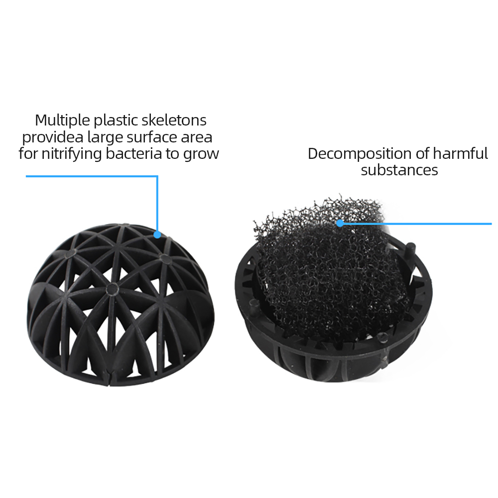 Bolas biógenas de cuero negro  - Marine Aquarium Bacteria reseña y precio