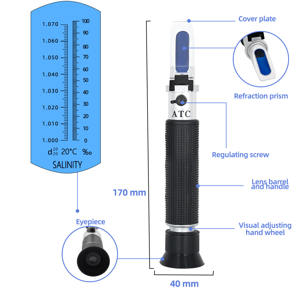 Refractómetro de salinidad por - Refractometer Salinity reseña y precio
