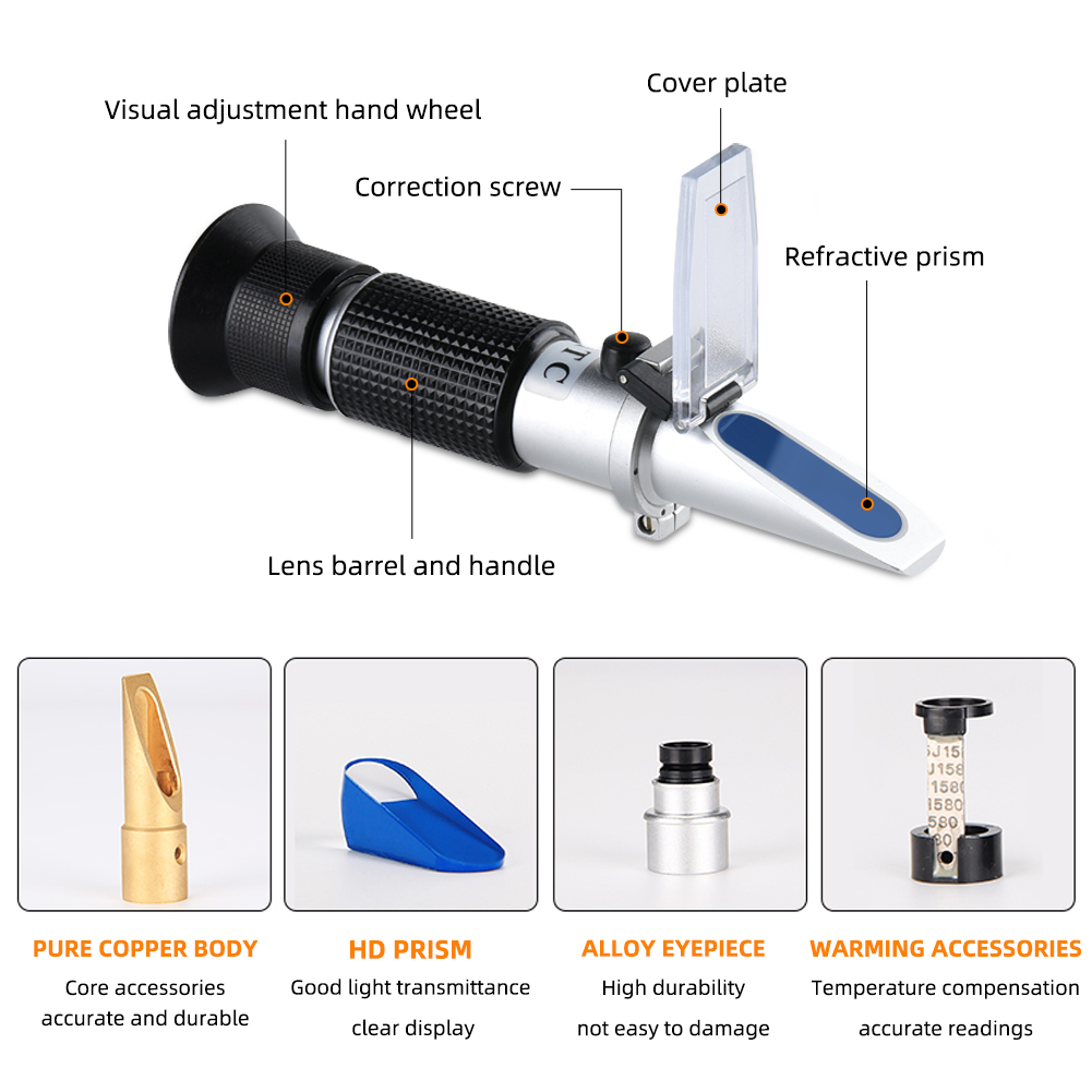 Refractómetro profesional de 2 - Refractometer Salinity reseña y precio