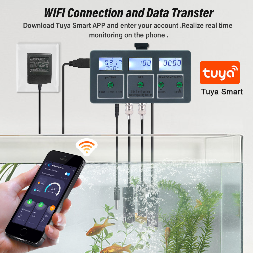 Monitor de Calidad del Agua pa - Marine Aquarium Water Analyzer reseña y precio