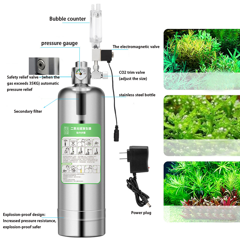 Generador de CO2 de 1L y 2L, s - Marine Aquarium Hydrometer reseña y precio