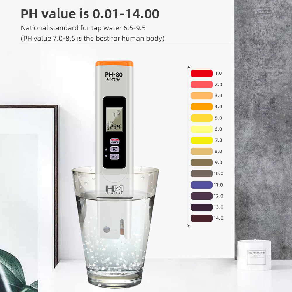 Medidor de pH Digital HM PH-80 - Marine Aquarium Hydrometer reseña y precio